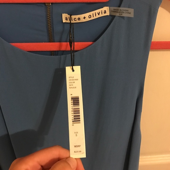 Alice+Olivia Fletcher Silk Racerback Dress Shopbop - Picture 5 of 5