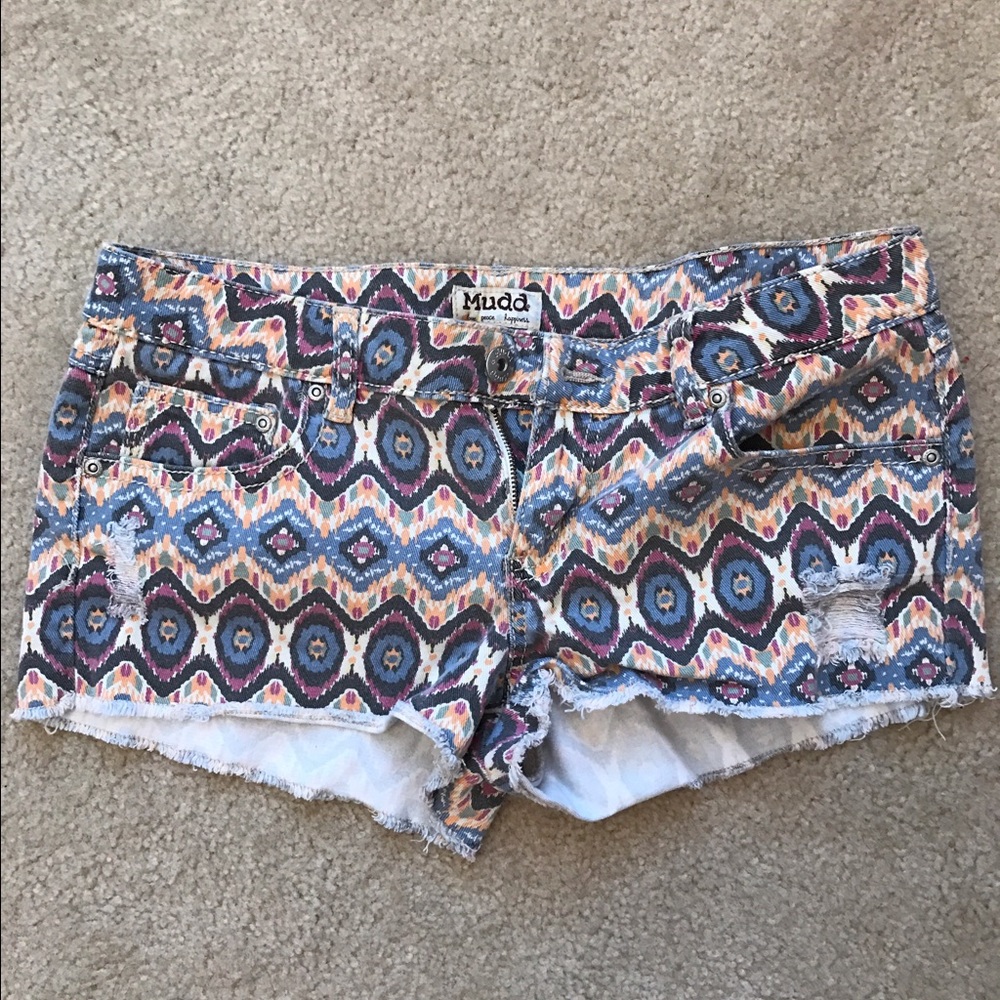 Tribal print shorts