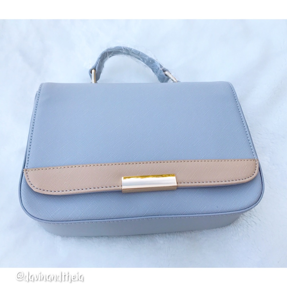 Last One‼️HP 4XDusty Blue Saffiano Crossbody Bag - Picture 3 of 5