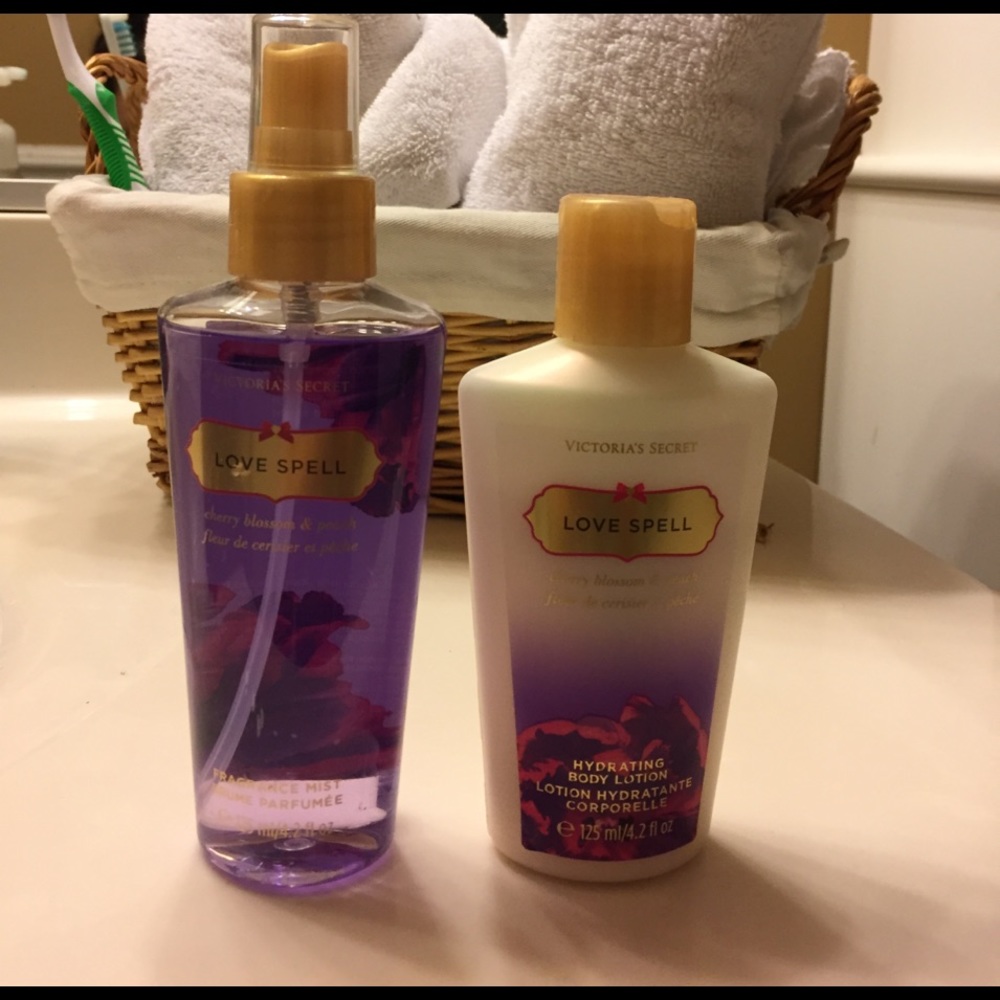 Body mist and Lotion