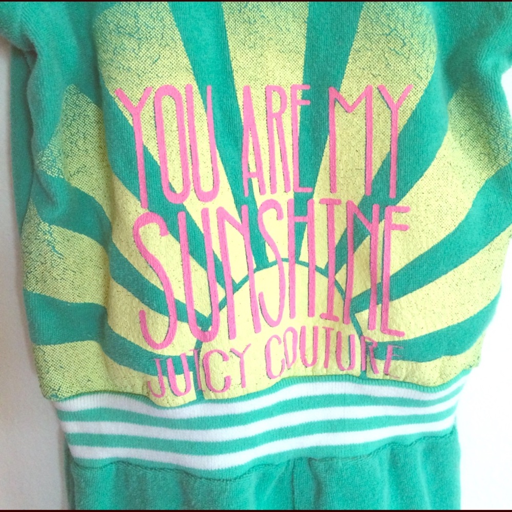 SOLD Juicy "you are my sunshine " terry romper 4