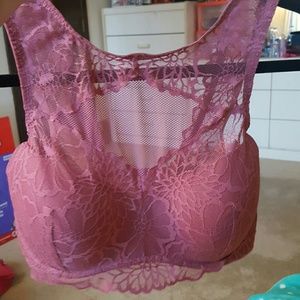 Pink Push Up lace Bralette