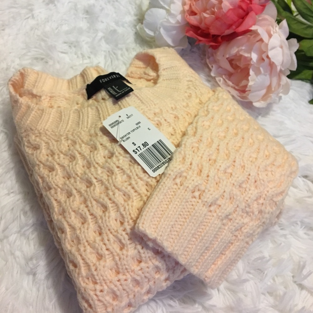 NWT Cozy Waffle Knit Sweater