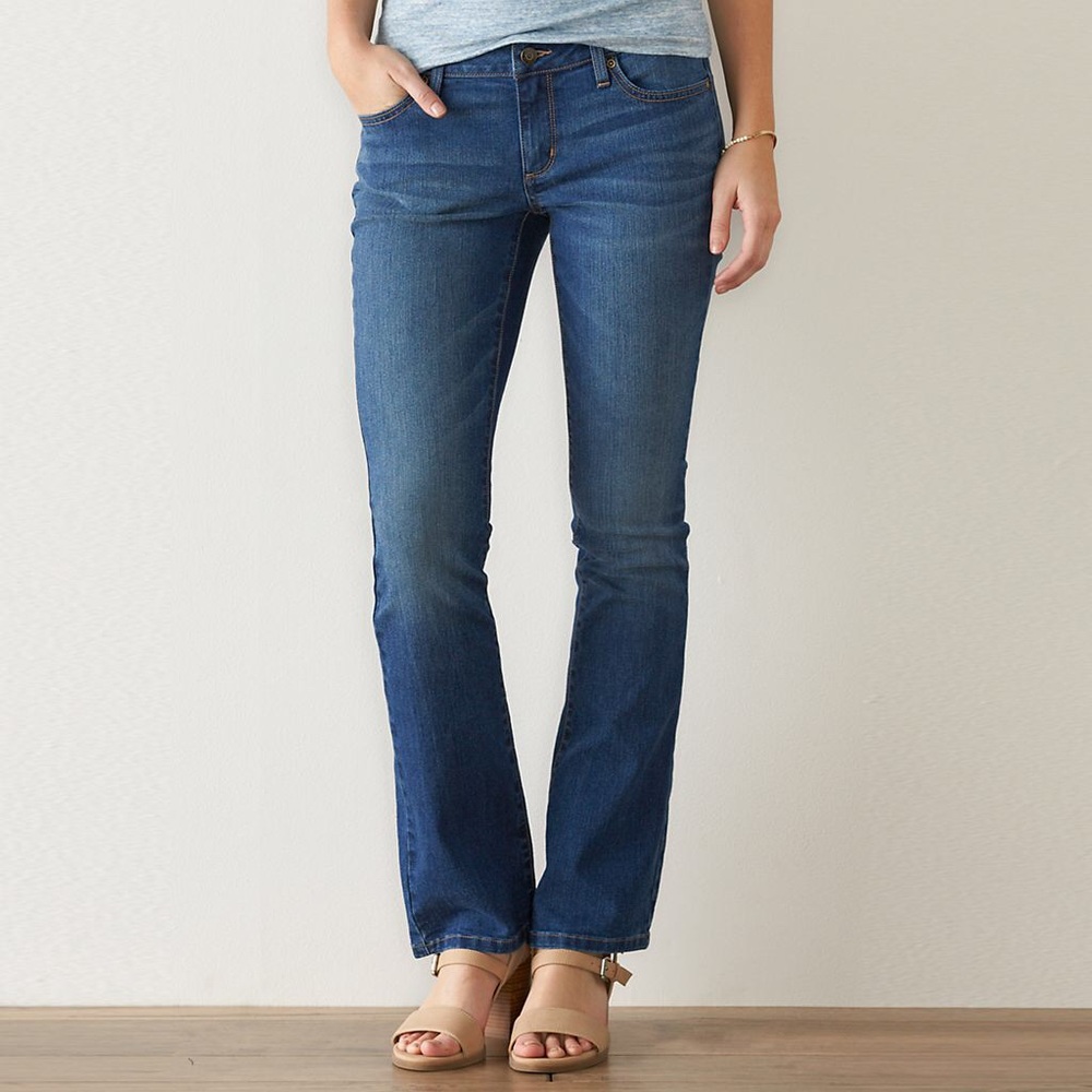 (3colors available) SONOMA Slim Fit Bootcut Jeans