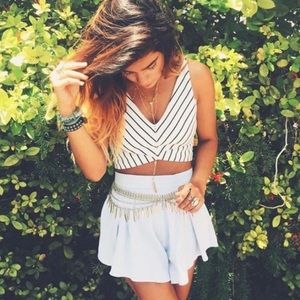 LF striped crop top