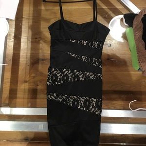 Black and lace dress