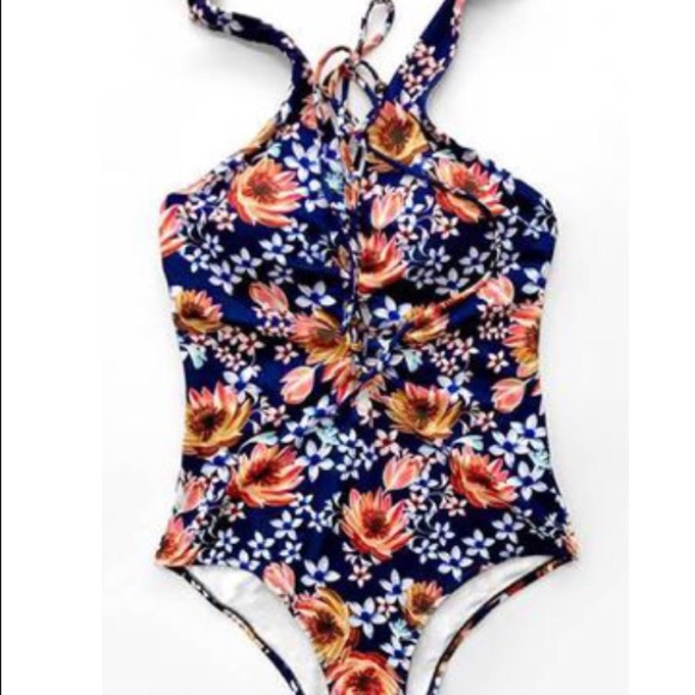 Cupshe Floral one piece swim suit