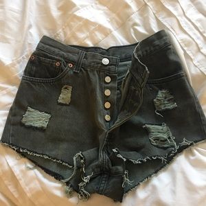 Levi's shorts high waisted