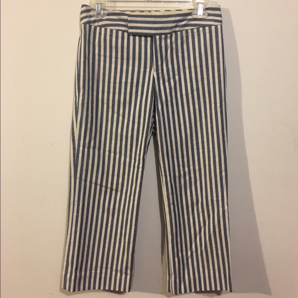 Gap Stripe Print Cropped Trousers