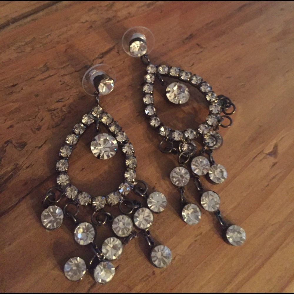 Rhinestone earrings