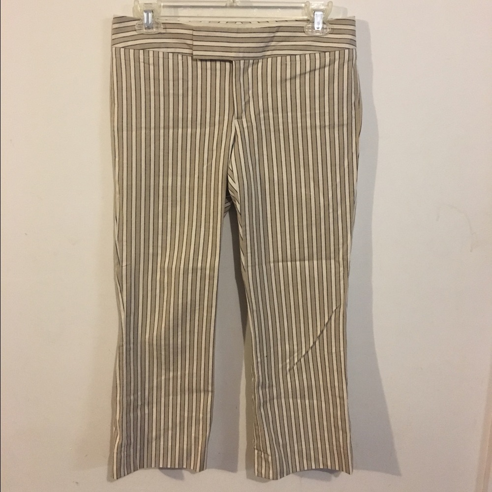 GAP Cropped Stripe Print Trousers
