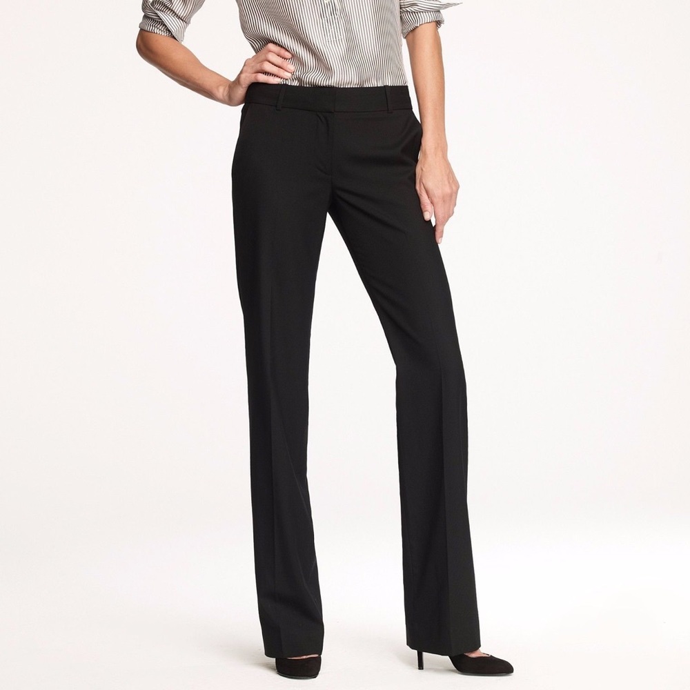 NWOT J Crew 1035 Trouser Super 120s Black