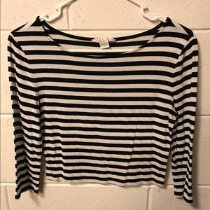 Striped crop top
