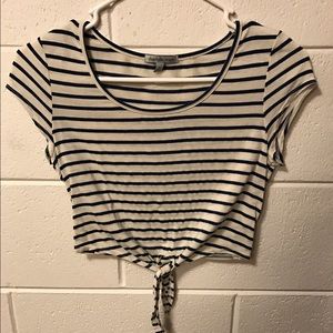 Striped crop top
