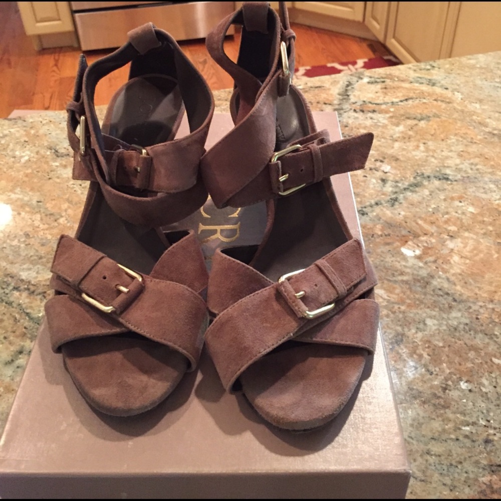 J Crew Luka suede sandals size 7