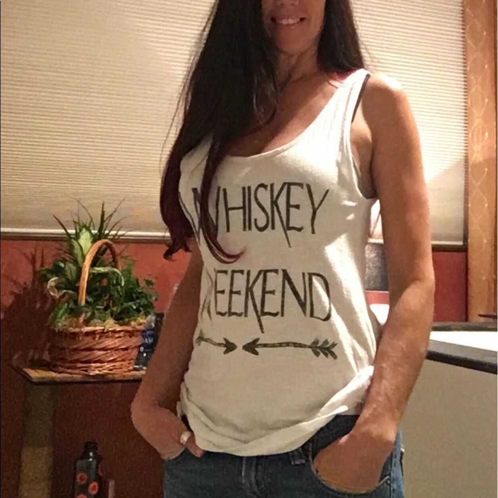 "Whiskey Weekend" Athletic Tank Top - Picture 2 of 3