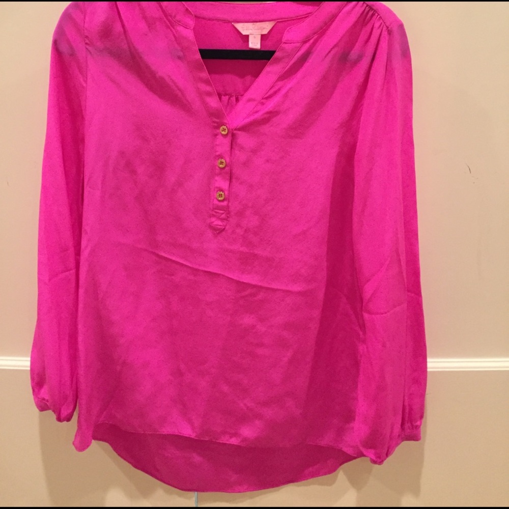 lilly pulitzer silk blouse