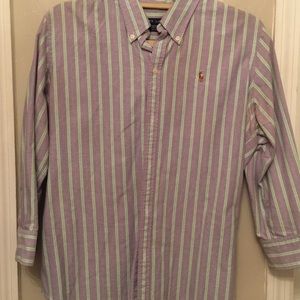 3/4 sleeve Polo button down