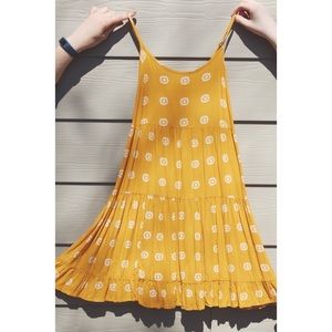sunflower flowy dress