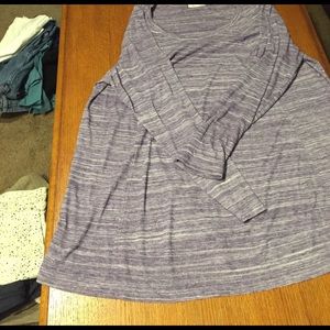 Long sleeve purple Ava and Viv tunic 2x