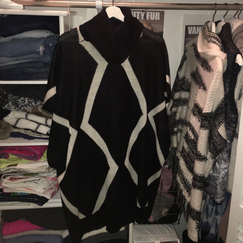 Say What ? Poncho Sweater