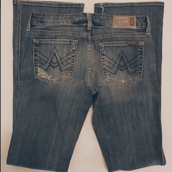 "A" Pocket 7 for all mankind jeans - Picture 5 of 5