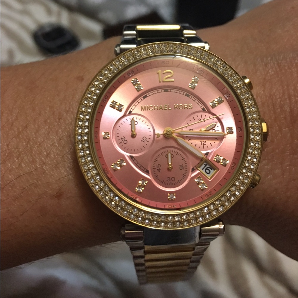Michael kors watch gold and silver