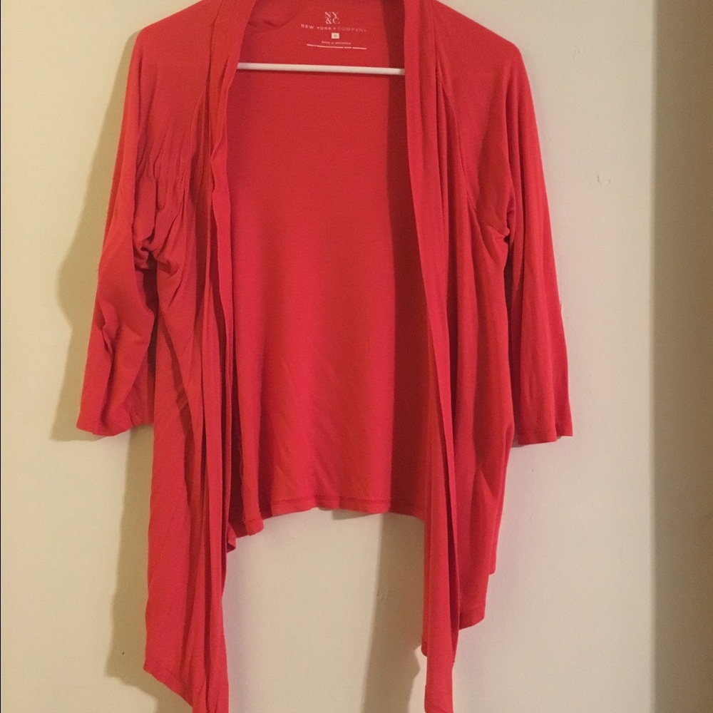 NY&C three quarter length sleeve cardigan.