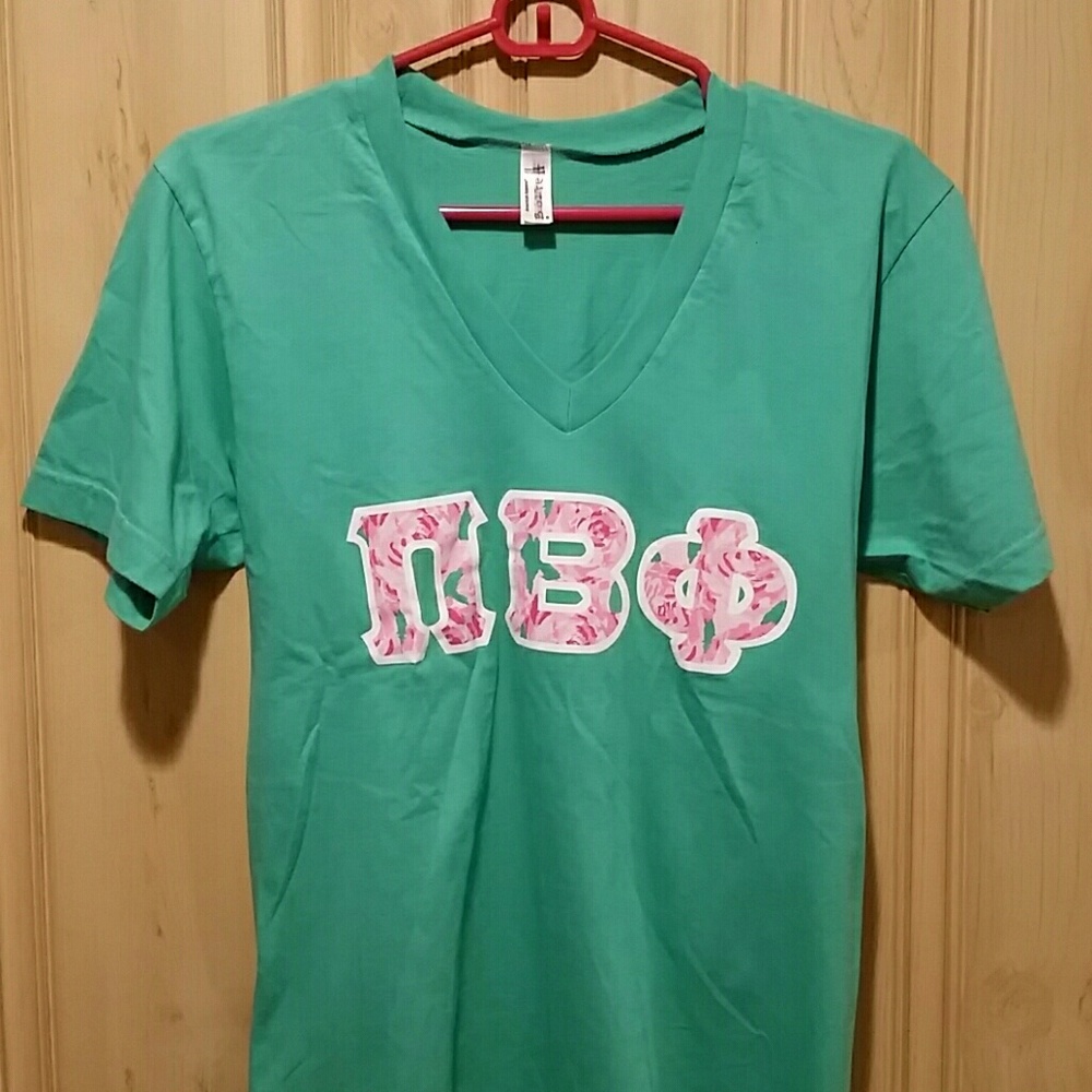 Pi phi floral letters