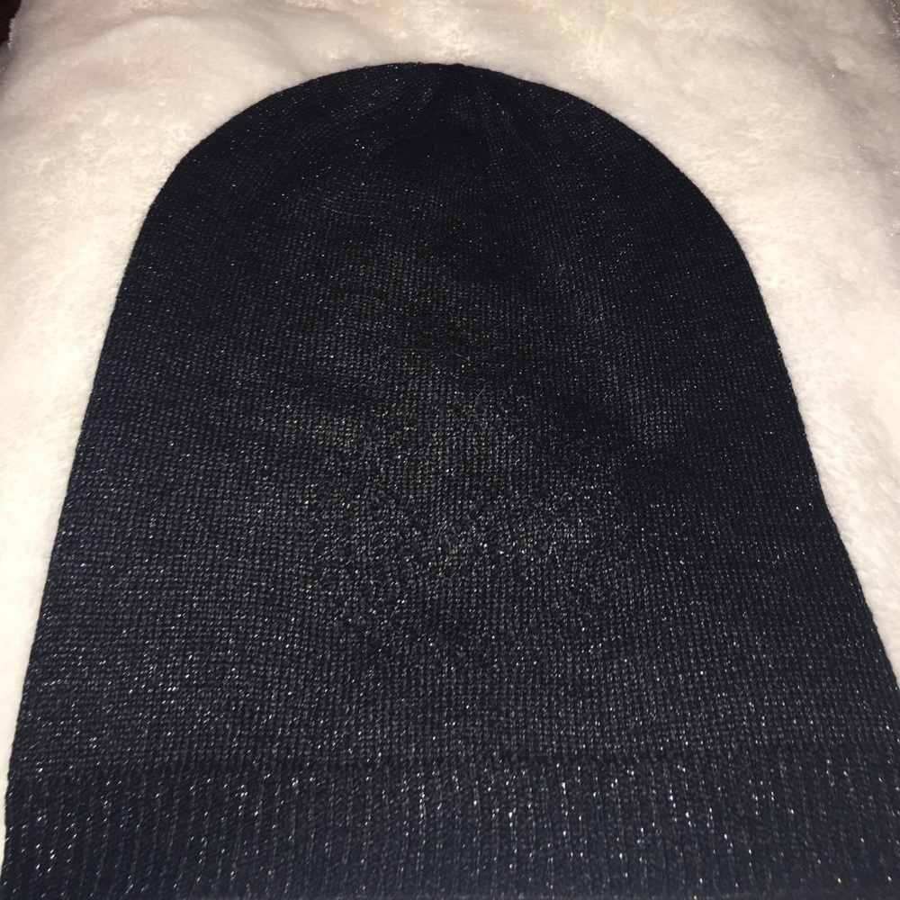 MK black beanie hat