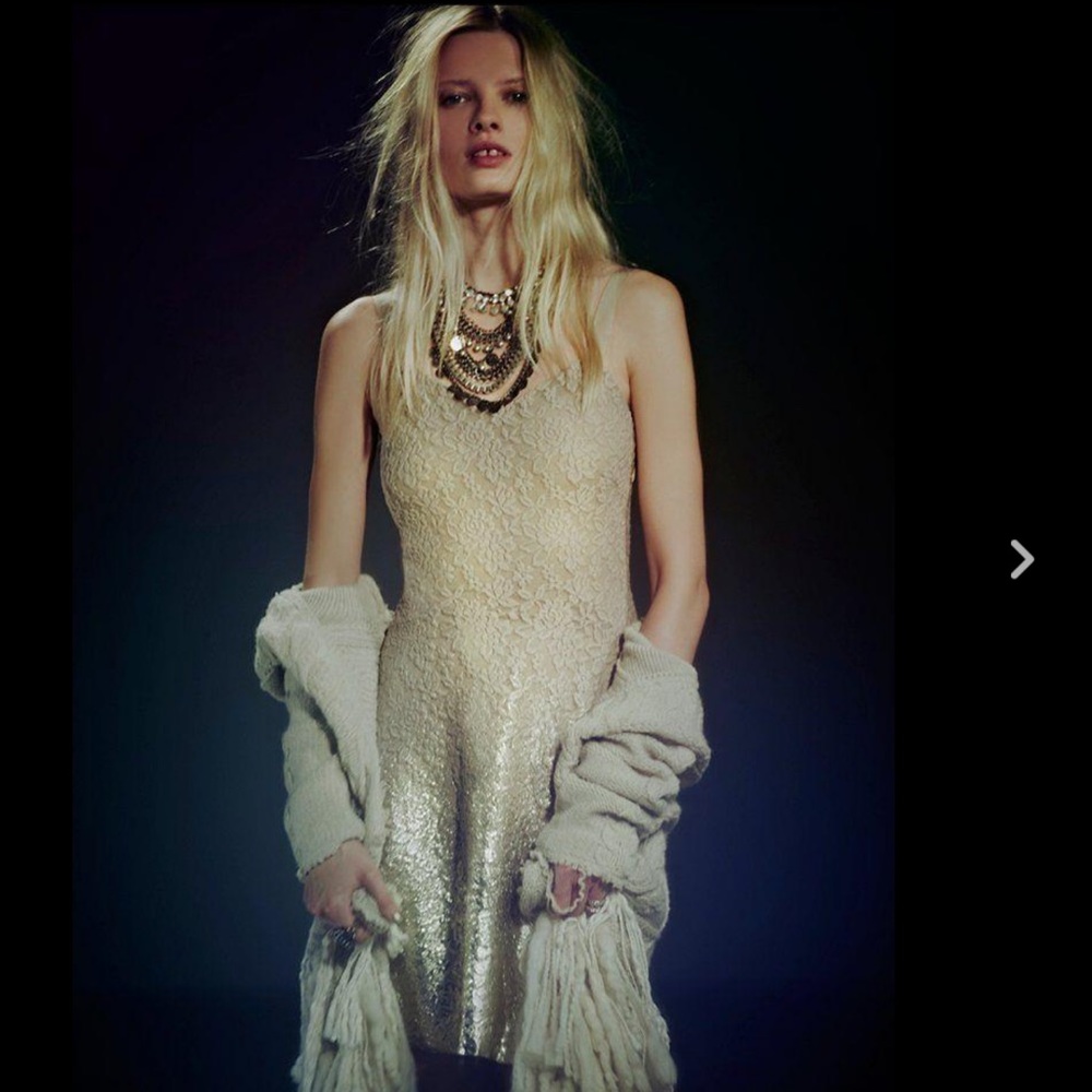 Free People Ombré Foil Dress