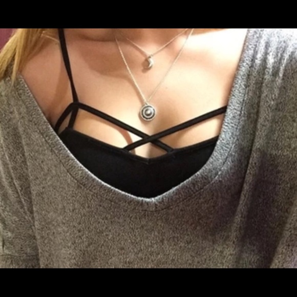 🌼 Bralette bra caged crop top strappy sexy white - Picture 3 of 4