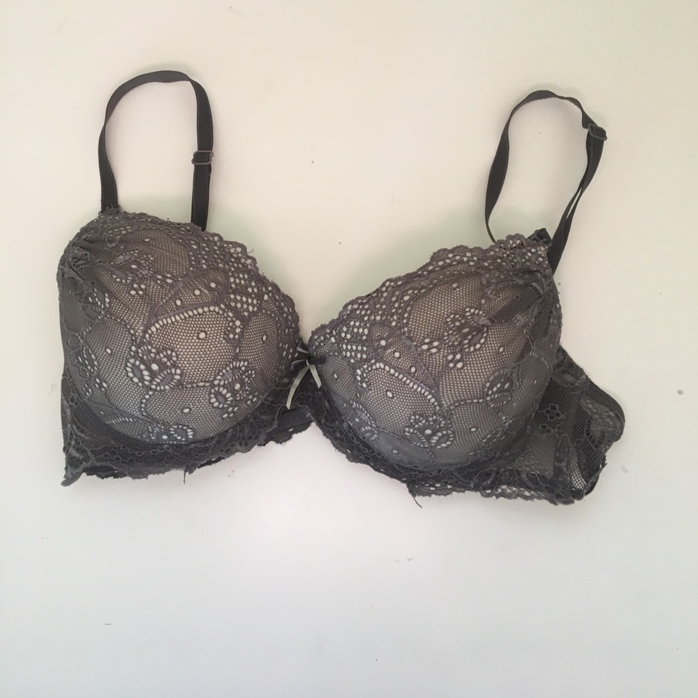 Gray and light green bra size 36C