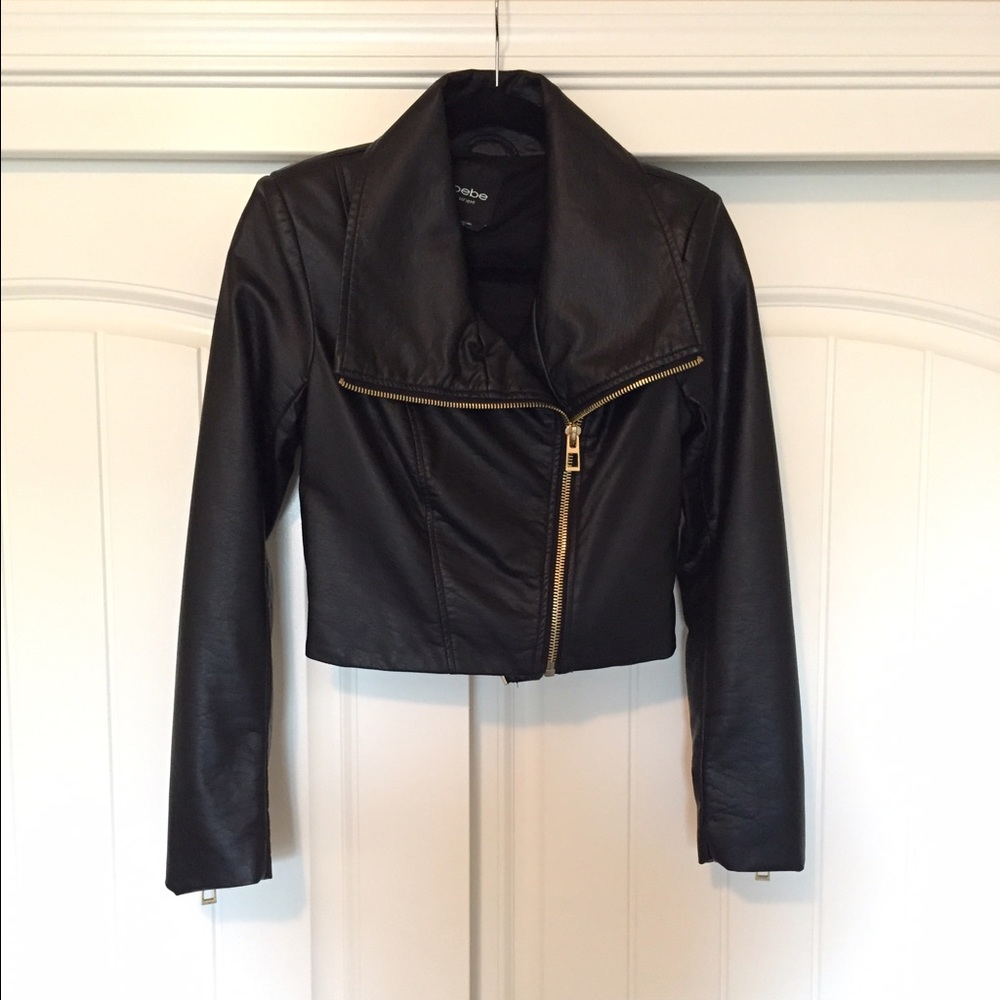 Bebe faux leather moto jacket, XS