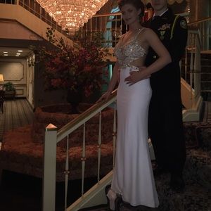 White prom dress