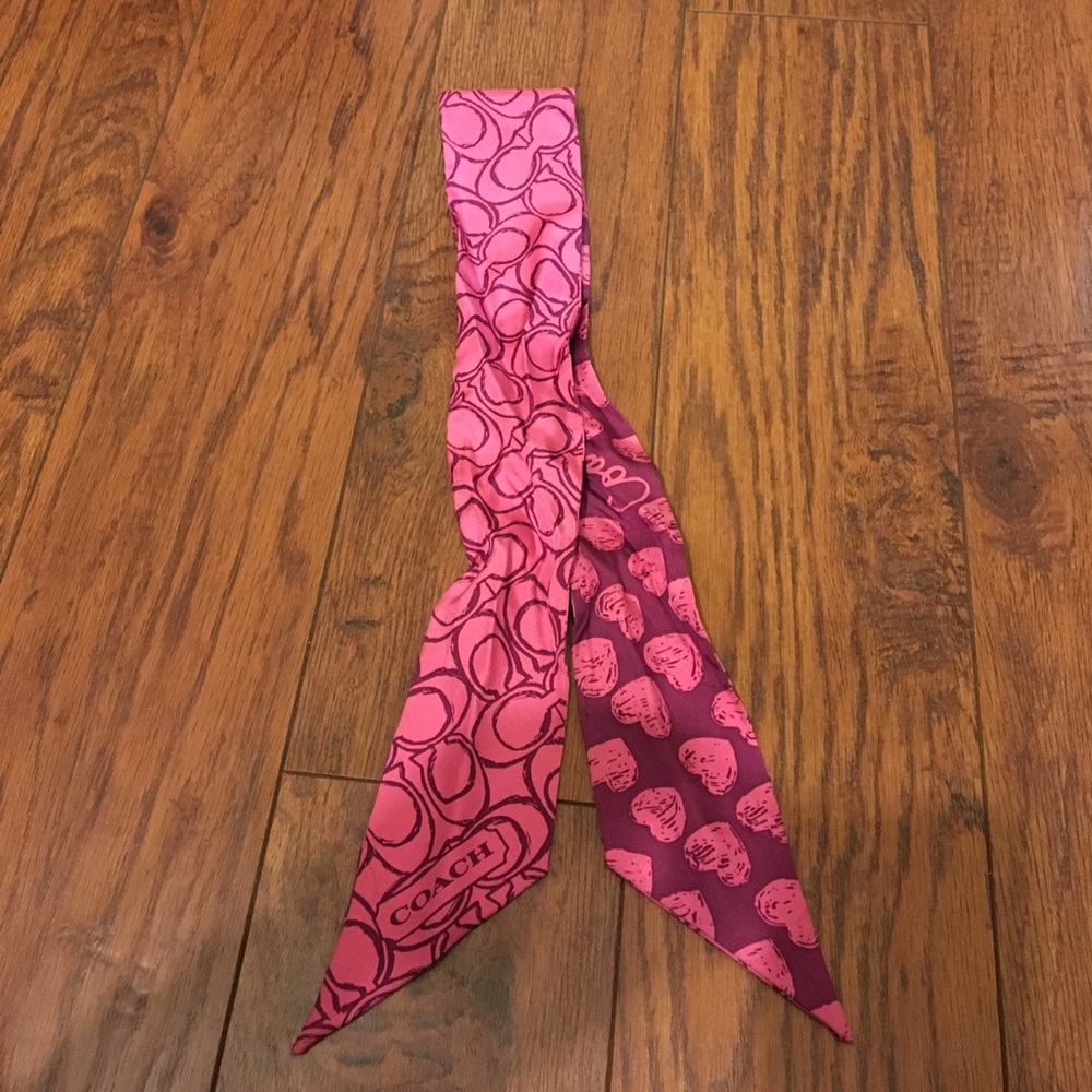 Reversible Coach handbag scarf
