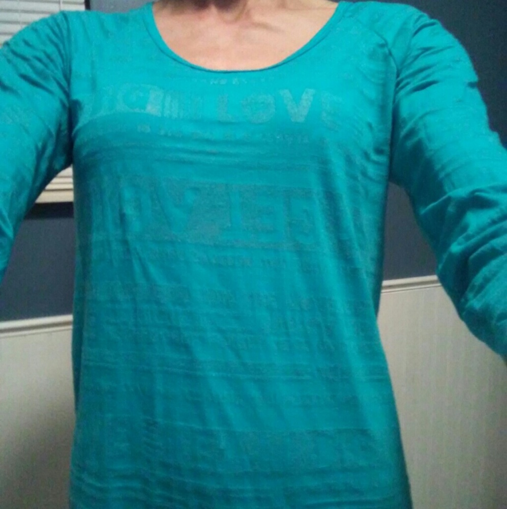 Maurices teal long sleeve tee