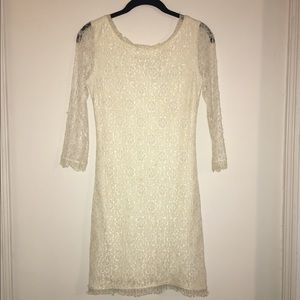 THML Off White Lace Dress. Size XS.