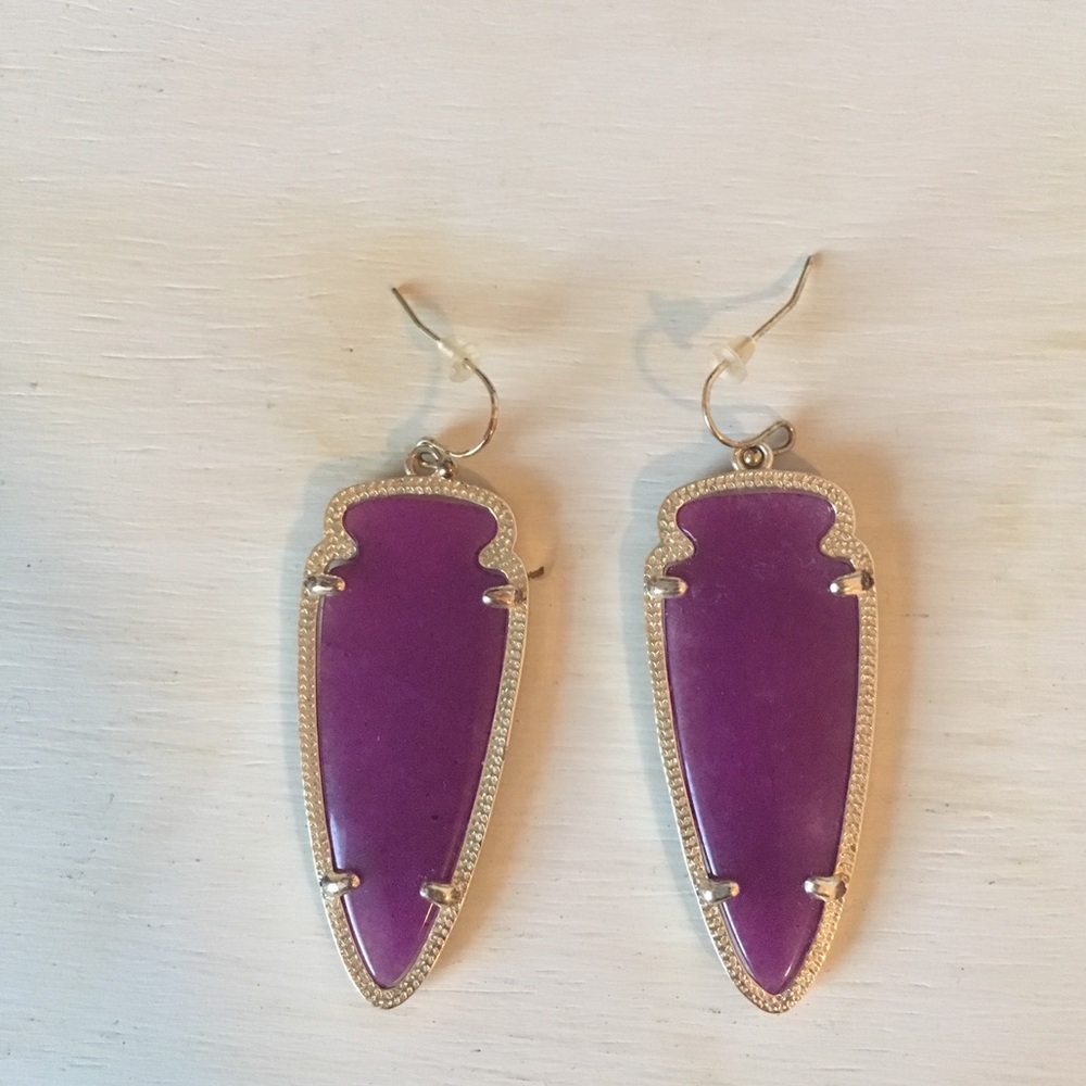 Kendra Scott "Skylar" Earrings in Purple