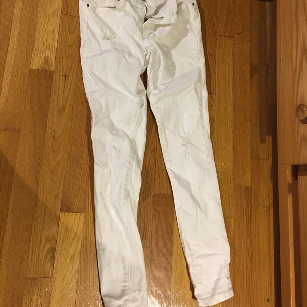 white jeans