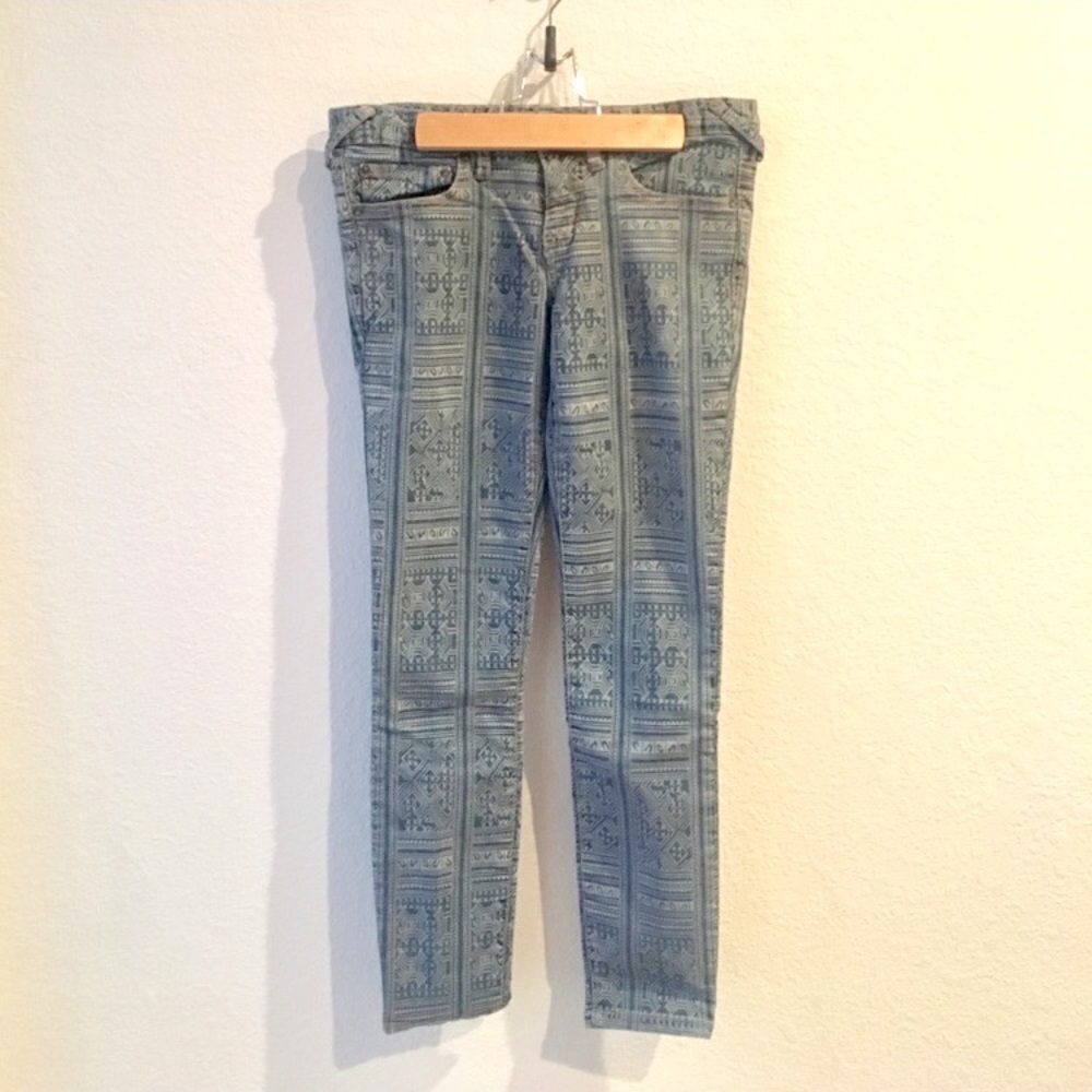 Printed skinny jeans