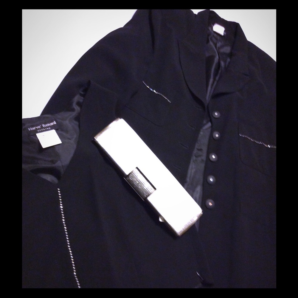 Evening Black 3 piece suite with rhinestones