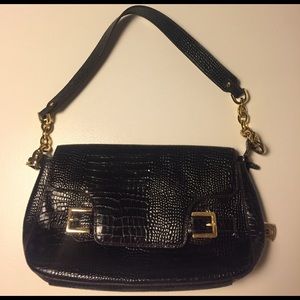 Etienne Aigner Leather Alligator Black Purse!