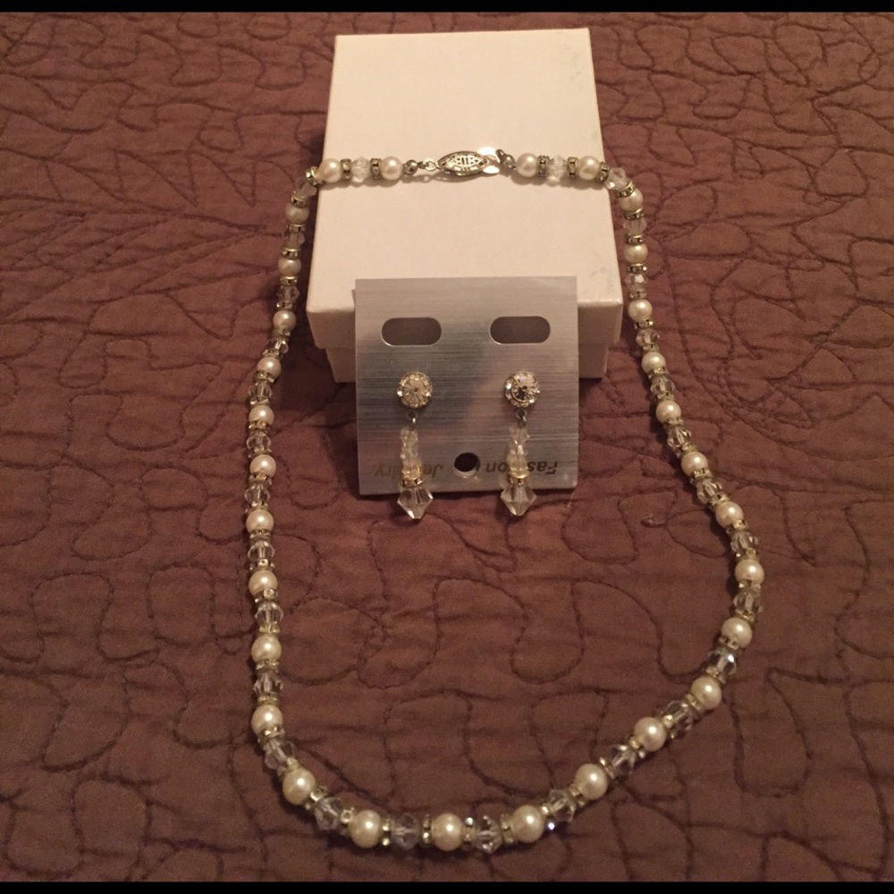 Necklace and earrings