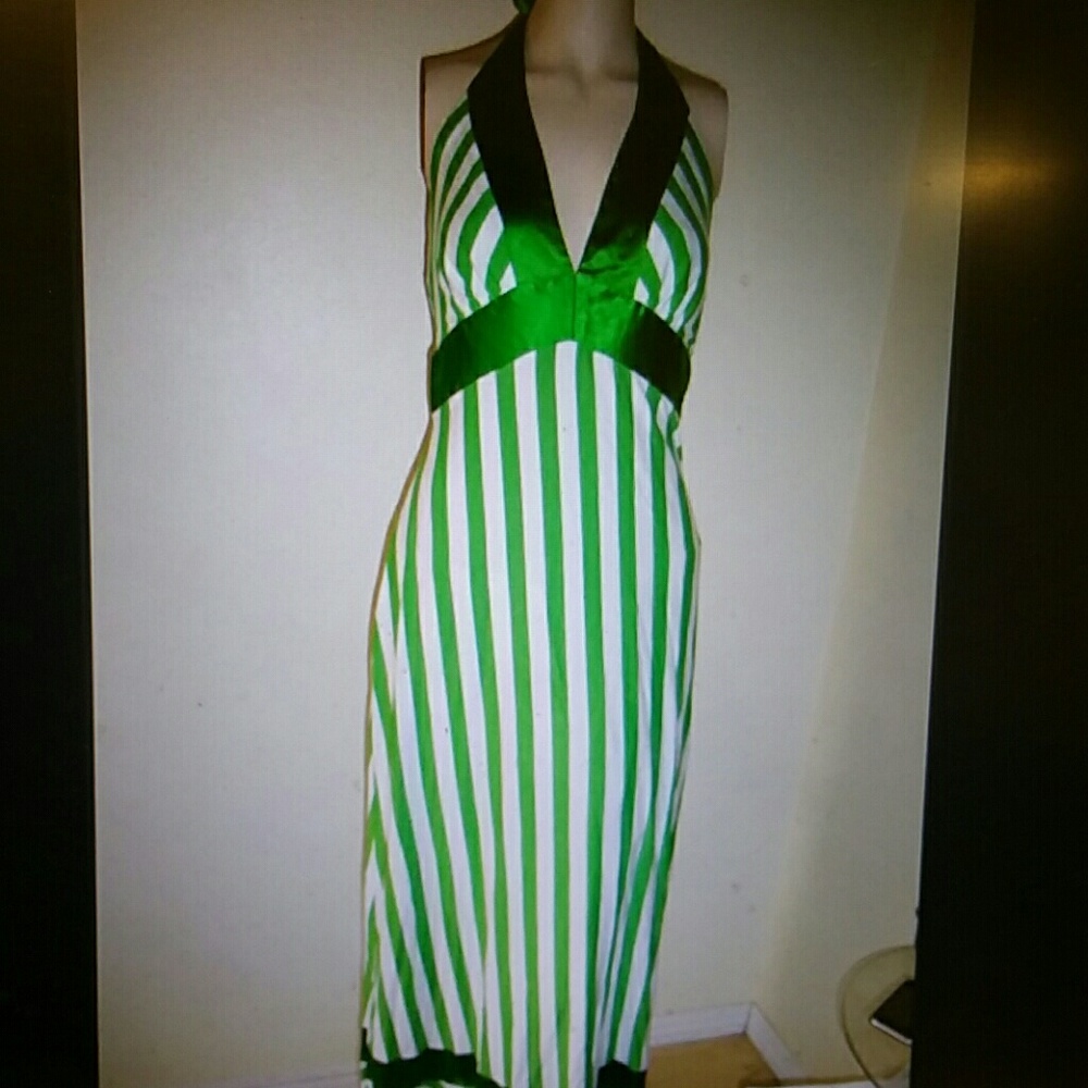 Bebe long knit halter maxi dress