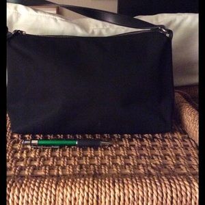 EUC fabric/ nylon black pocketbook by gap