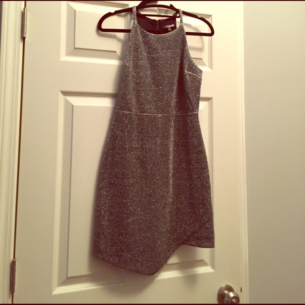 Sparkly asymmetrical dress