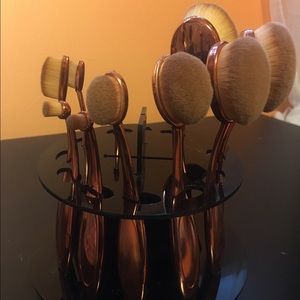 Artis style brush set ROSE GOLD 💕💕 with holder