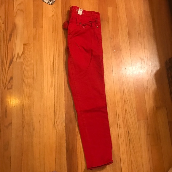 JCrew red toothpick jeans! - Picture 4 of 8