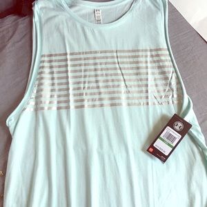 Under Armour mint and metallic workout tank